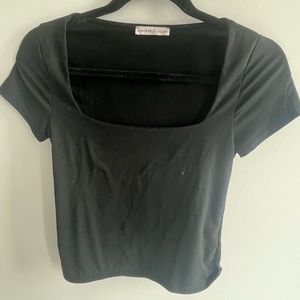 Black crop top. Size S
